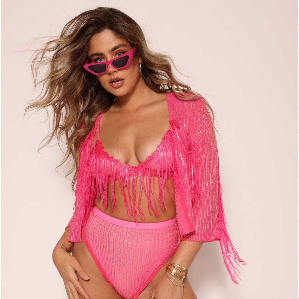 EastnWest Label AGAVE SEQUIN BRA X JAMIE KIDD
